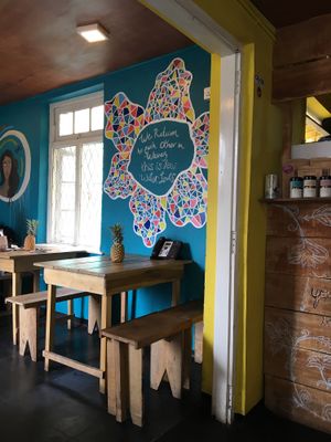 Inside at Cafe Secret Alley in Kandy