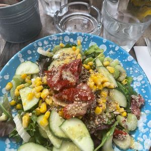 Vegan salad  at La Casa di Nonna in Cannes
