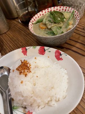 Green curry  at Tit-Chai  in Tokyo
