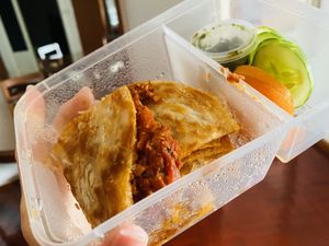 Vegan quesadilla   at Indah Cafe in Kuching