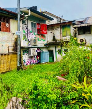 The back of the restaurant. at Indah Cafe in Kuching