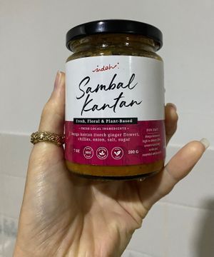 Vegan sambal at Indah Cafe in Kuching