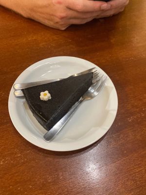 Vegan and gluten free cake at Indah Cafe in Kuching