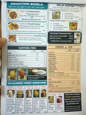 Drinks at Indah Cafe in Kuching