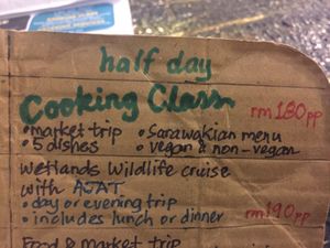 Vegan cooking classes at Indah Cafe in Kuching