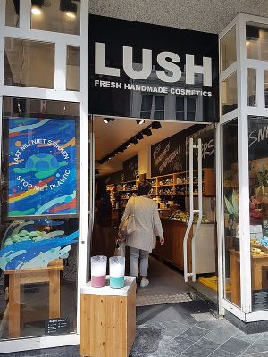 entrance Lush Maastricht  at LUSH in Maastricht