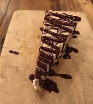 Raw Berry Cheesecake was decent   at Surya Cafe in Fitchburg