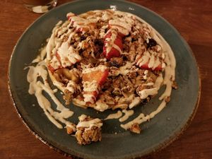 Tree Hugger waffle  at Surya Cafe in Fitchburg