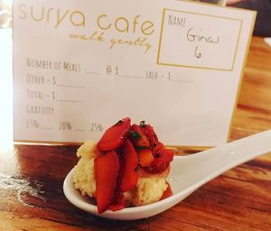 Special meal "Sweets Turned Savory" at Surya Cafe in Fitchburg