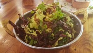 Southwest Bowl: Forbidden rice with bean and veggie toppings at Surya Cafe in Fitchburg