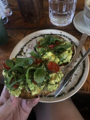 Avocado bruschetta   at Zest in Agonda