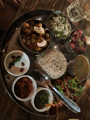Thali at Zest in Agonda