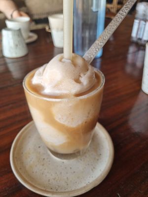Ice coffee at Zest in Agonda