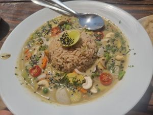 Green curry at Zest in Agonda