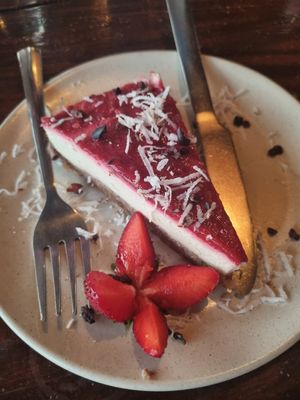 Raw cake at Zest in Agonda