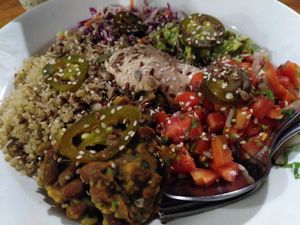 Mediterranean bowl at Zest in Agonda