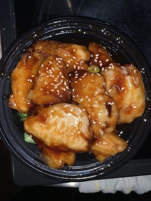 Sesame chicken at Red Tiger Dumpling House in Stony Brook
