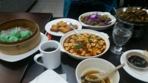 all vegan options  at Red Tiger Dumpling House in Stony Brook