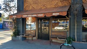 outside  at Vegan House in Los Angeles
