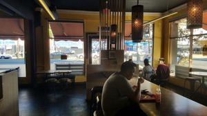 inside at Vegan House in Los Angeles