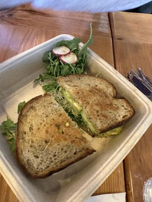 Vegan BLT (tempeh bacon!)  at Frontier Cafe in Yucca Valley