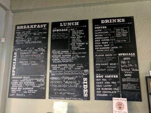 The menu at Frontier Cafe in Yucca Valley