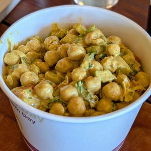 Curried chickpeas at Frontier Cafe in Yucca Valley