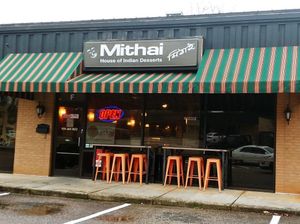 Storefront at Mithai Indian Cafe in Cary