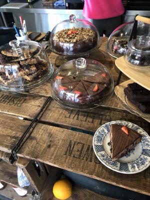Vegan treats  at Beetroot Healthy Food and Veggie Island in Maynooth