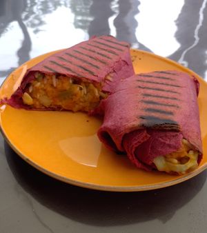 Asian burrito (vegan) at Beetroot Healthy Food and Veggie Island in Maynooth