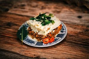 Vegan Cottage Pie at Beetroot Healthy Food and Veggie Island in Maynooth