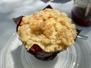 Apricot muffin at Green Love in Marseille