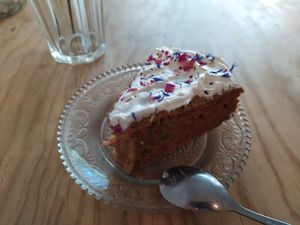 Carrot cake at Green Love in Marseille