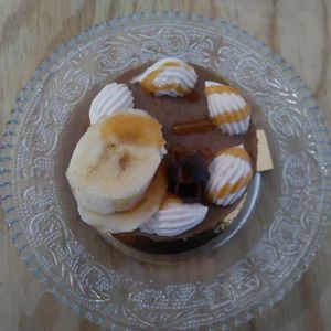 Cheesecake façon banofee at Green Love in Marseille