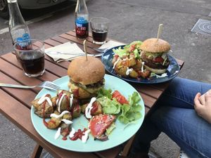 Burger completa! at Green Love in Marseille