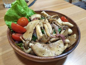 Mushroom salad at Farmer's Kitchen in Hualien