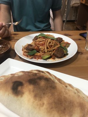 Eggplant ball pasta  at Farmer's Kitchen in Hualien