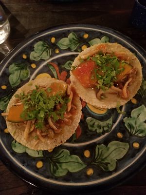 Vegan Tacos at Mexican Kitchen Bar MU in Osaka