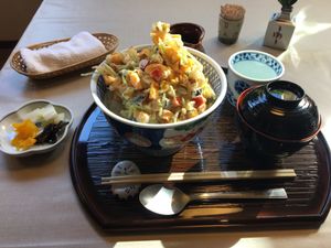 Vegan Tempura Option at Yamaichi Bekkan in Miyajima