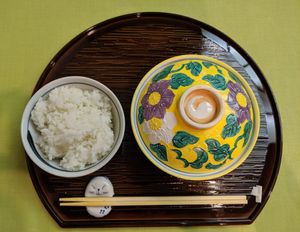 cute dishes! at Yamaichi Bekkan in Miyajima