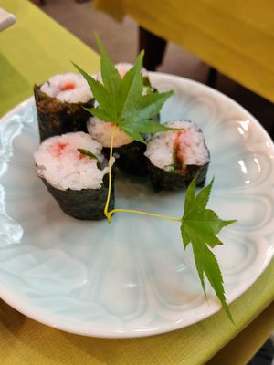 Sushi at Yamaichi Bekkan in Miyajima