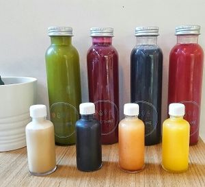 pressed juices and elixers at Smoothme Superfood Bar in Melbourne