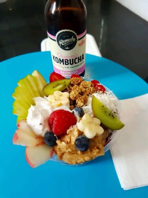 Açai Bowl with Kombucha! ?  at Smoothme Superfood Bar in Melbourne
