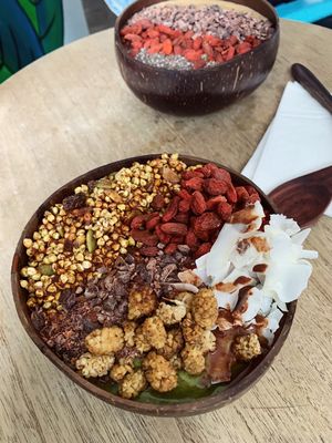 Choc mint heaven in a smoothie bowl!  at Smoothme Superfood Bar in Melbourne