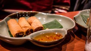 Spring Rolls  at Brown Grain Thai Restaurant in Ballarat
