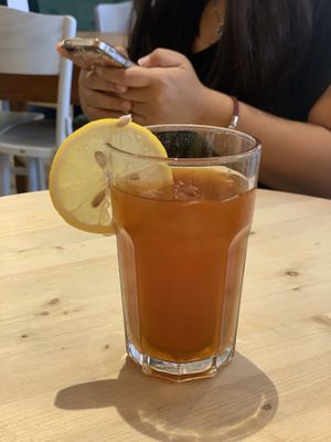 Homemade ice tea  at Feel Good in Groningen