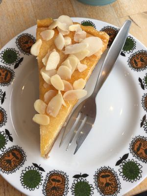 Vegan Bakewell tart  at DANA in Sheffield