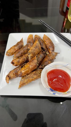 Vegan Blood Sausage  at Nha Hang Com Chay in Ha Long