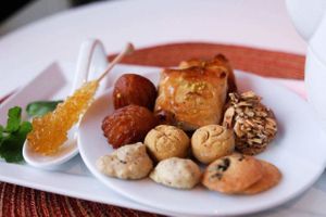 Yummy Persian dessert  at Saffron Cafe in Monterey