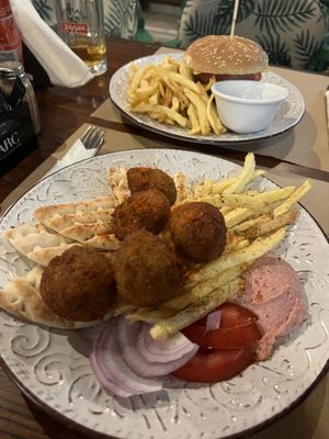 Falafel plate   at Evilion Bistro in Crete
